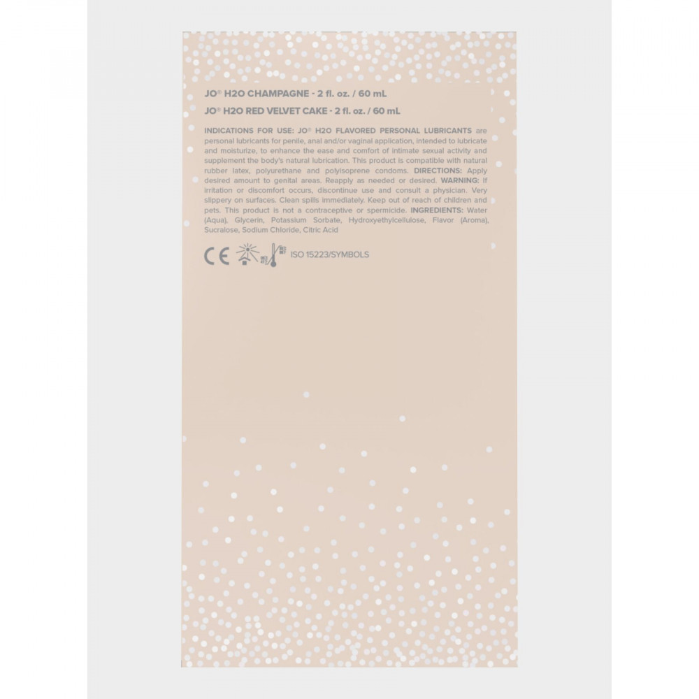 Подарочные наборы - Набор вкусовых смазок System JO Champagne & Red Velvet Cake (2×60 мл), Limited Edition 1