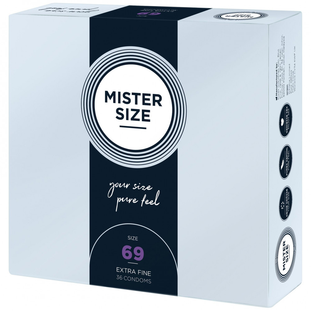 Презервативы - Презервативы Mister Size - pure feel - 69 (36 condoms), толщина 0,05 мм 2