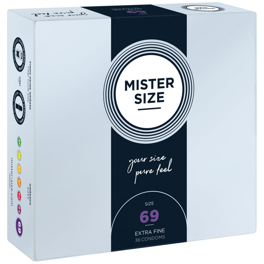 Презервативы - Презервативы Mister Size - pure feel - 69 (36 condoms), толщина 0,05 мм