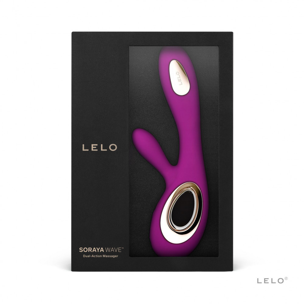 Вибратор-кролик - Вибратор-кролик LELO Soraya Wave Deep Rose, манящие движения ствола 1