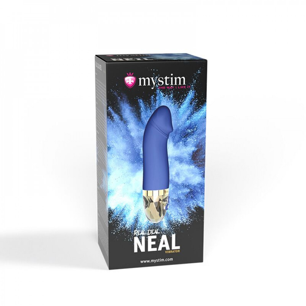 Стимулятор точки G - Вибратор Mystim Real Deal Neil Blue, мощный мотор, 8 режимов 7