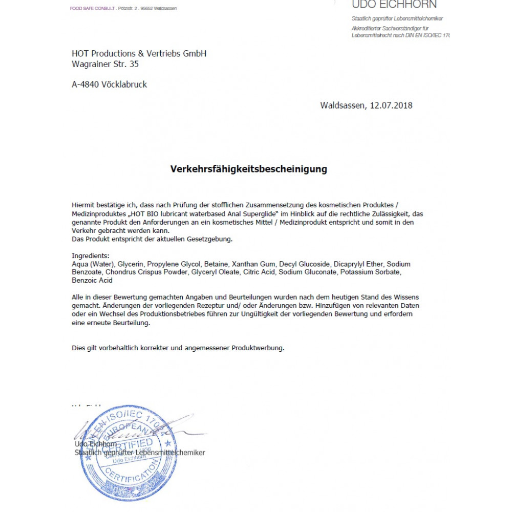 Разное - Согревающий лубрикант на водной основе Hot Bio lubricant Warming, 100 мл 1