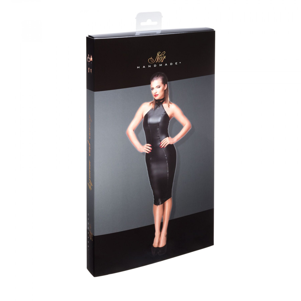 Женское эротическое белье - Платье Noir Handmade F160 Powerwetlook pencil dress - 3XL 5