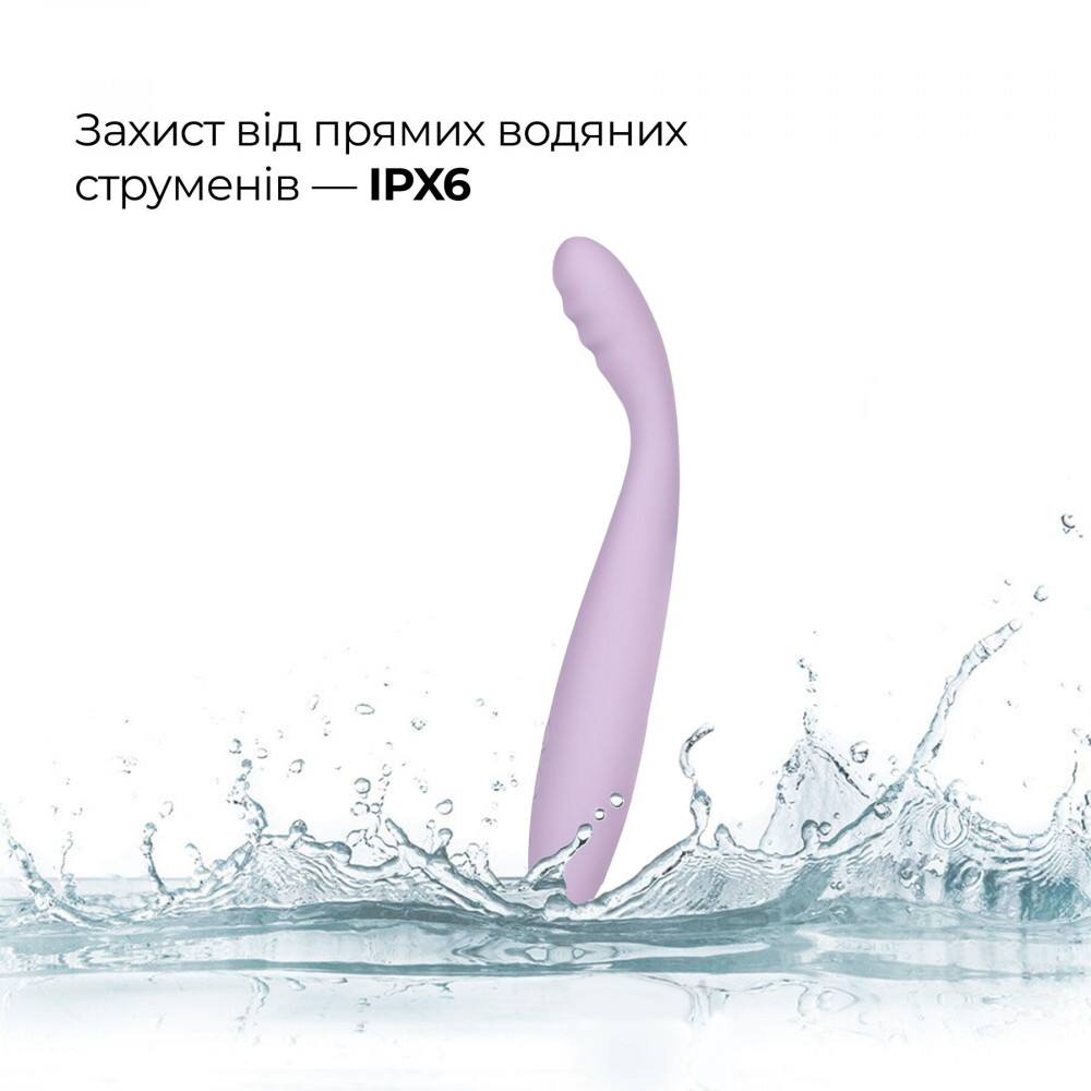 Стимулятор точки G - Тонкий смарт-вибратор точки G Svakom Cici 2 Lilac, подогрев до 38 °C 7