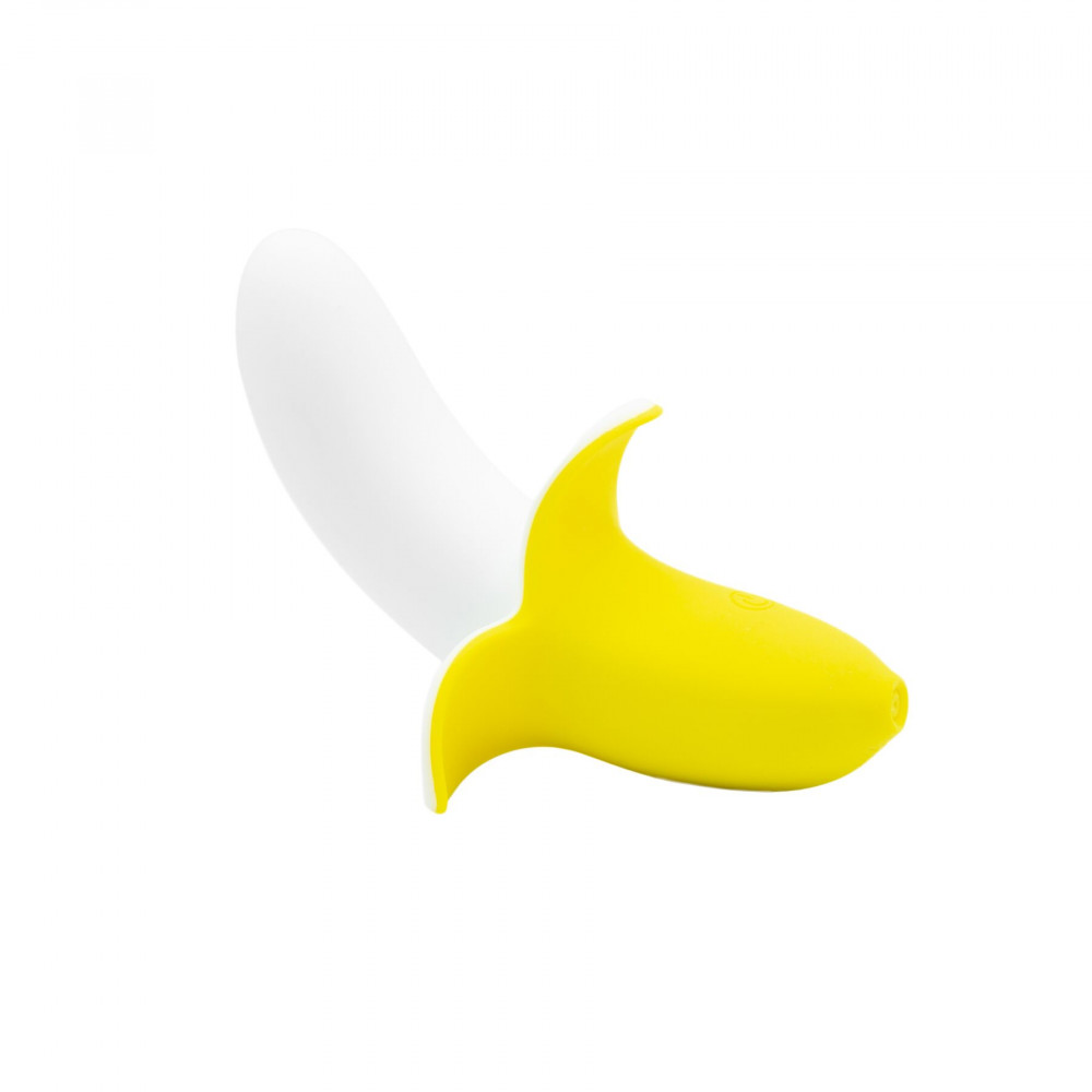 Классический вибратор - Вибратор-банан Banana Bliss Mini Silicone Vibrator, вагинально-клиторальная стимуляция, 10 режимов