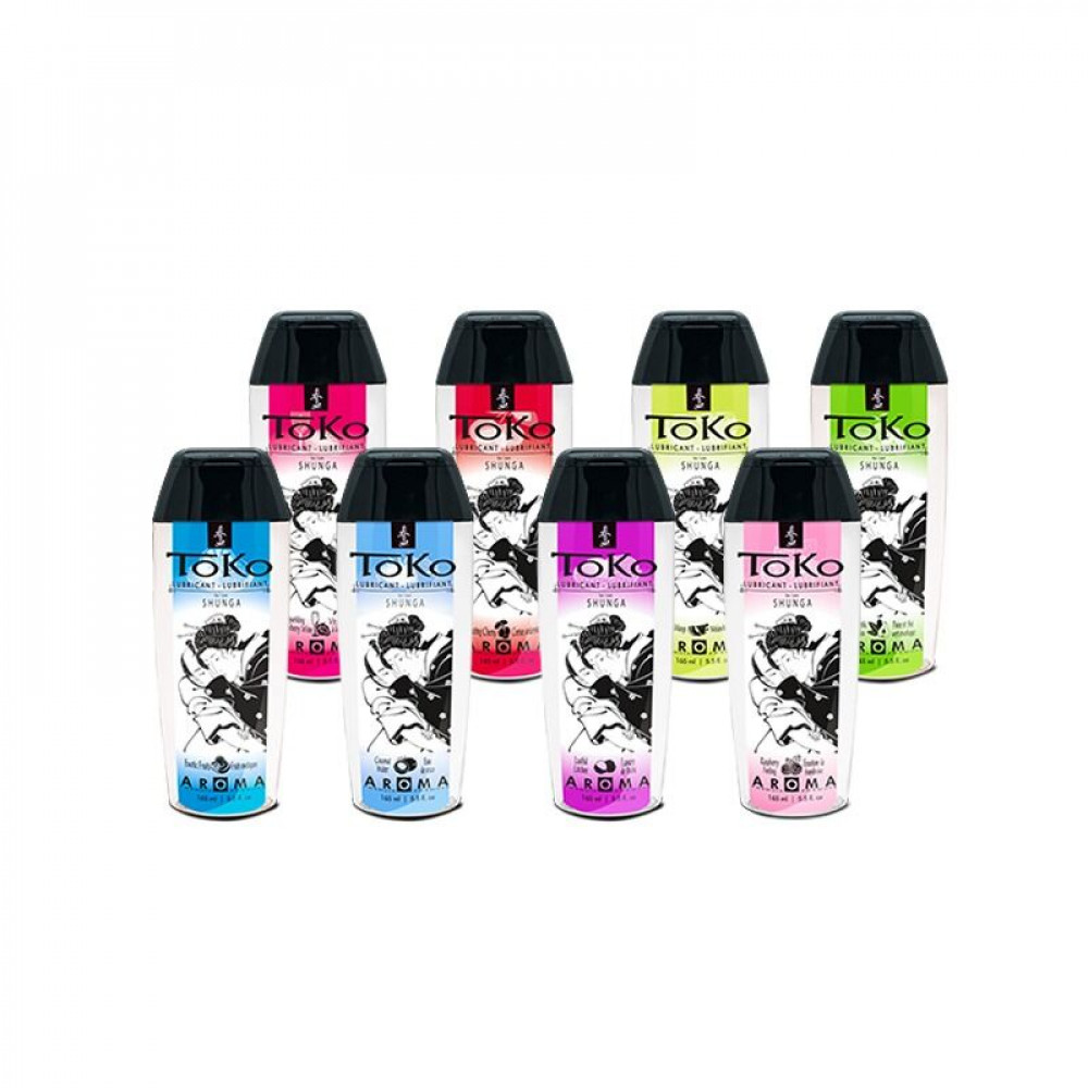 Оральные смазки - Лубрикант на водной основе Shunga Toko AROMA – Raspberry (165 мл), не содержит сахара 1