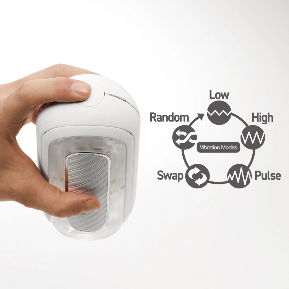 Мастурбаторы без вибрации - Мастурбатор Tenga Flip Zero Gravity Electronic Vibration White 6