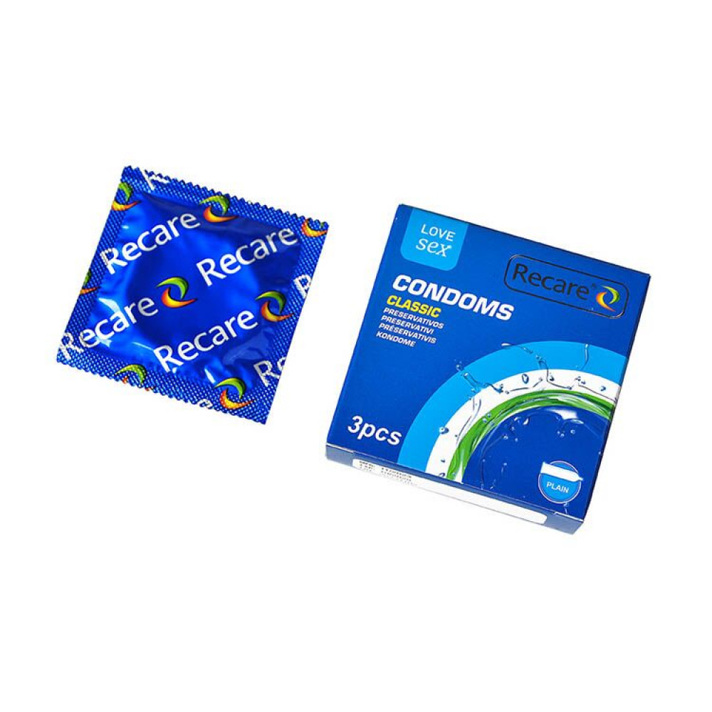 Презервативы - Презервативы Recare Classic Condoms 3 шт, классические 1