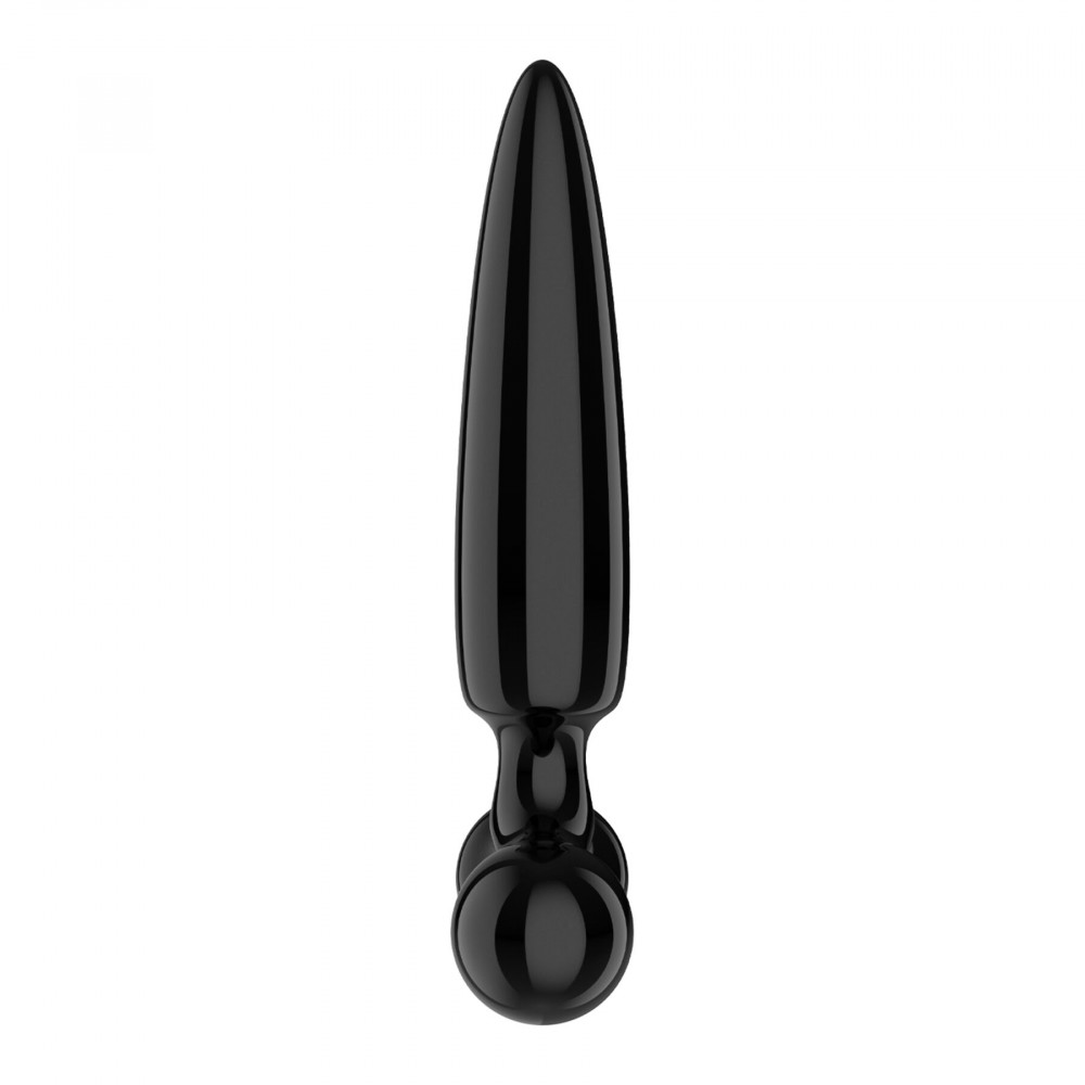Фалоімітатор - Тристоронній скляний дилдо Satisfyer Triple Crystal 1 Black 3