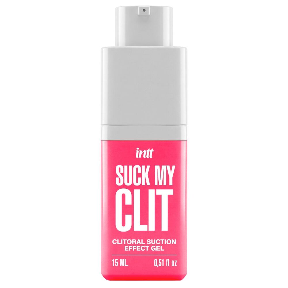Средства для возбуждения - Смоктайзер для клитора Intt Suck My Clit Wild Strawberry (15 мл), клубника, гель с эффектом посасывания 1