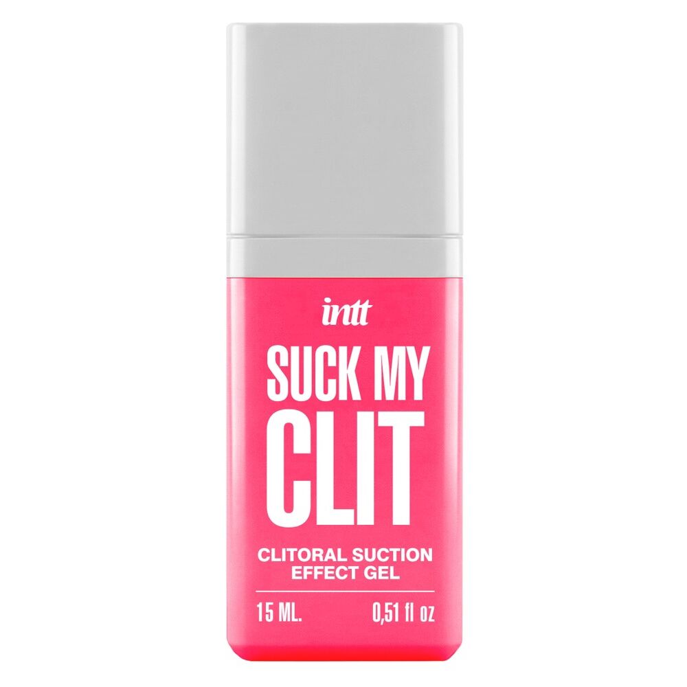 Средства для возбуждения - Смоктайзер для клитора Intt Suck My Clit Wild Strawberry (15 мл), клубника, гель с эффектом посасывания