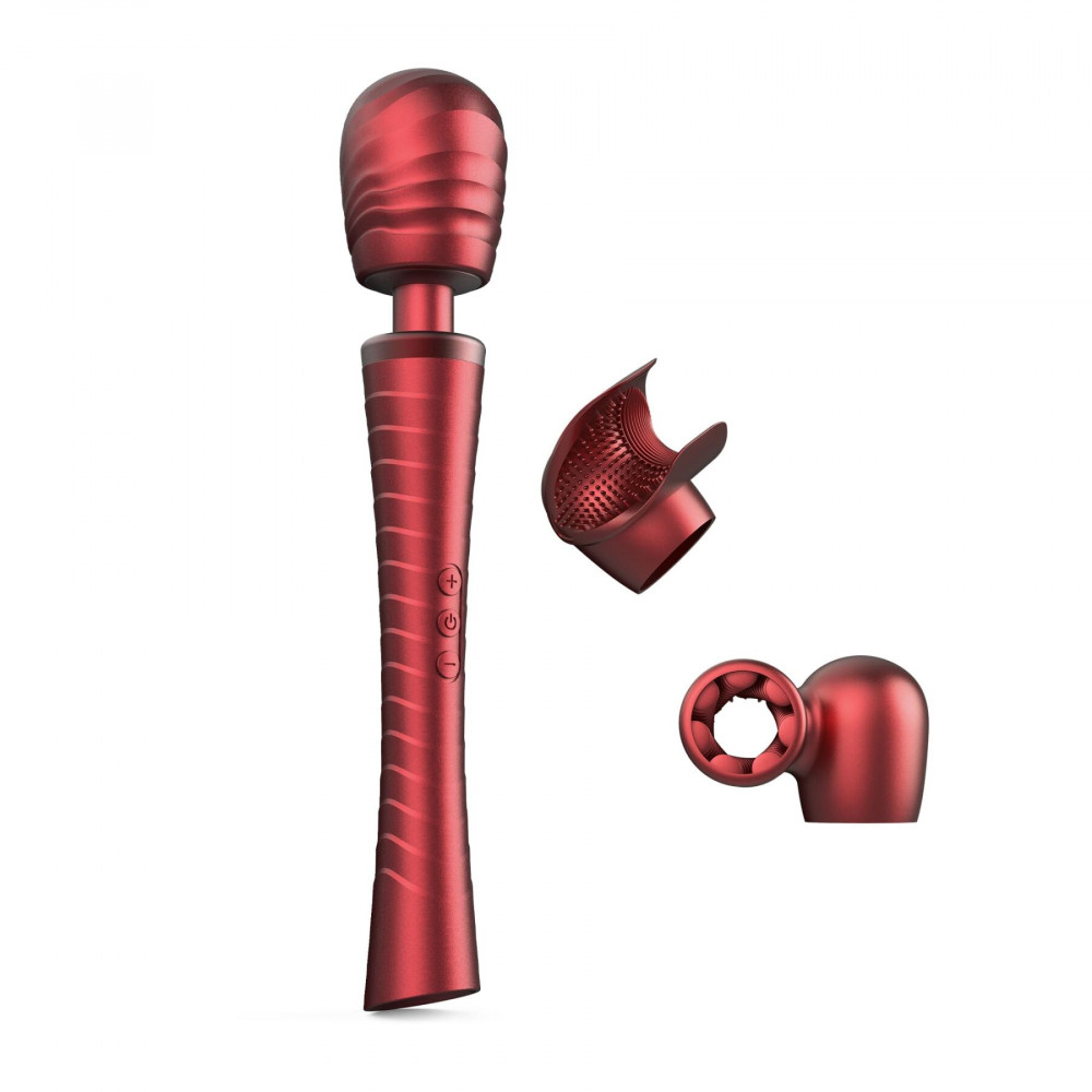 Для LGBTQ+ - Вибромассажер Manwan MAN.WAND EDGY Velvet Red