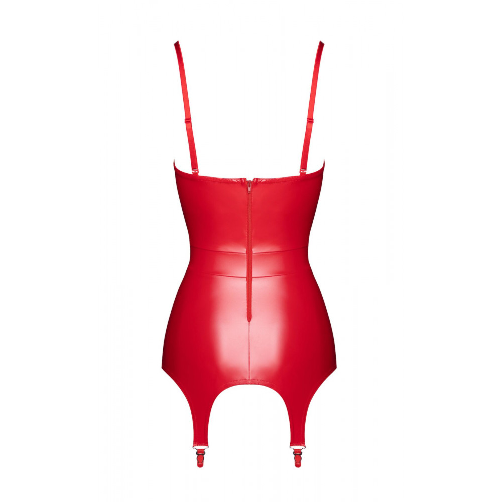  - Корсет із підв'язками для панчіх Noir Handmade F368 Bombshell Fierce Corset-belt Red XS 9