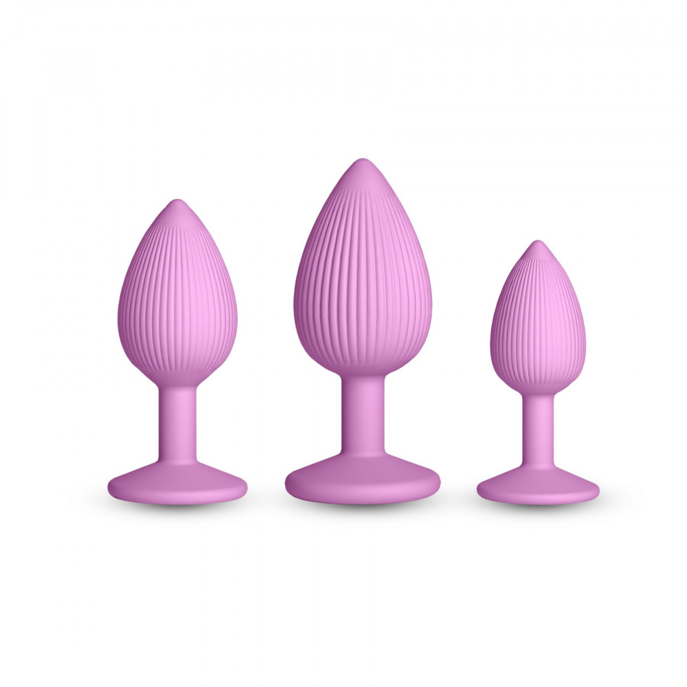 Анальні іграшки - Набір анальних пробок NS Novelties INYA - Triple Ace Kit - Blush