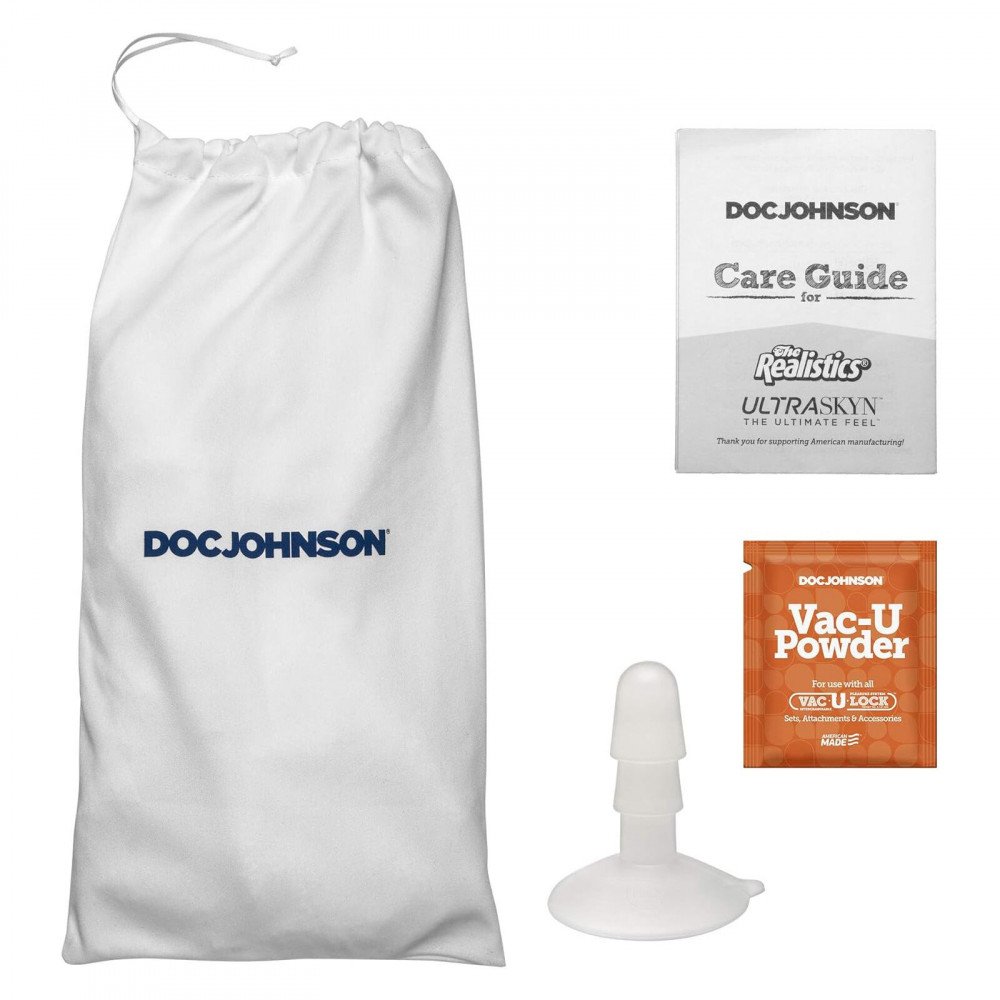 Фалоімітатор - Фалоімітатор, що кінчає Doc Johnson The Realistic Cock ULTRASKYN - Squirting 9,5 Inch Vanilla 2