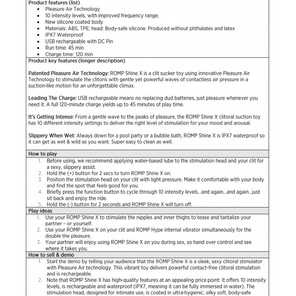 Різне - Вакуумний кліторальний стимулятор ROMP Shine X, рожевий 3