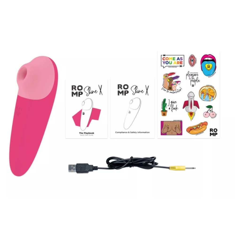 Різне - Вакуумний кліторальний стимулятор ROMP Shine X, рожевий 17