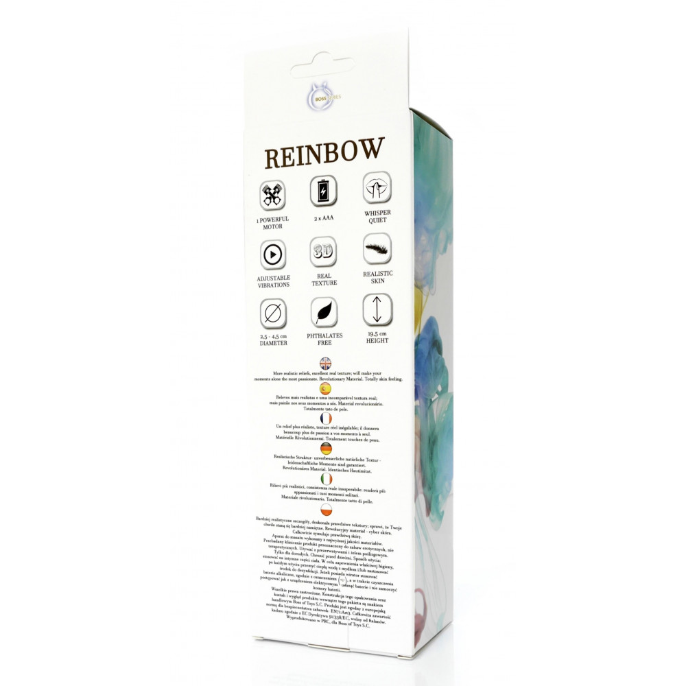 Разное - Вибратор BOSS Cyberskin - REINBOW, ( длина 19,5 см, диаметр 4,5 см ) BS4400004 3