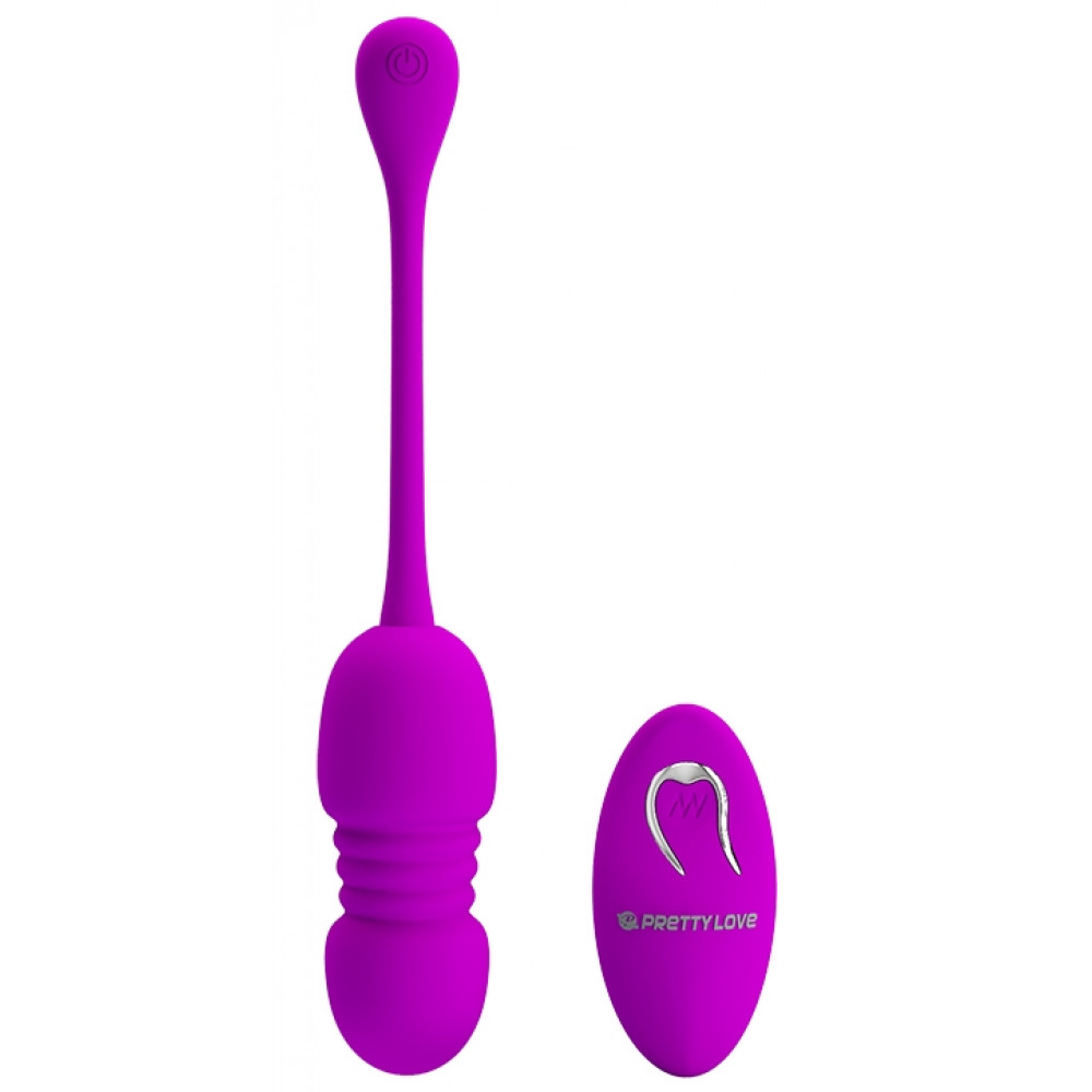 Різне - Віброяйце з дистанційним керуванням та зворотно-поступальним рухом Pretty Love - Callieri, BI-014892W 1