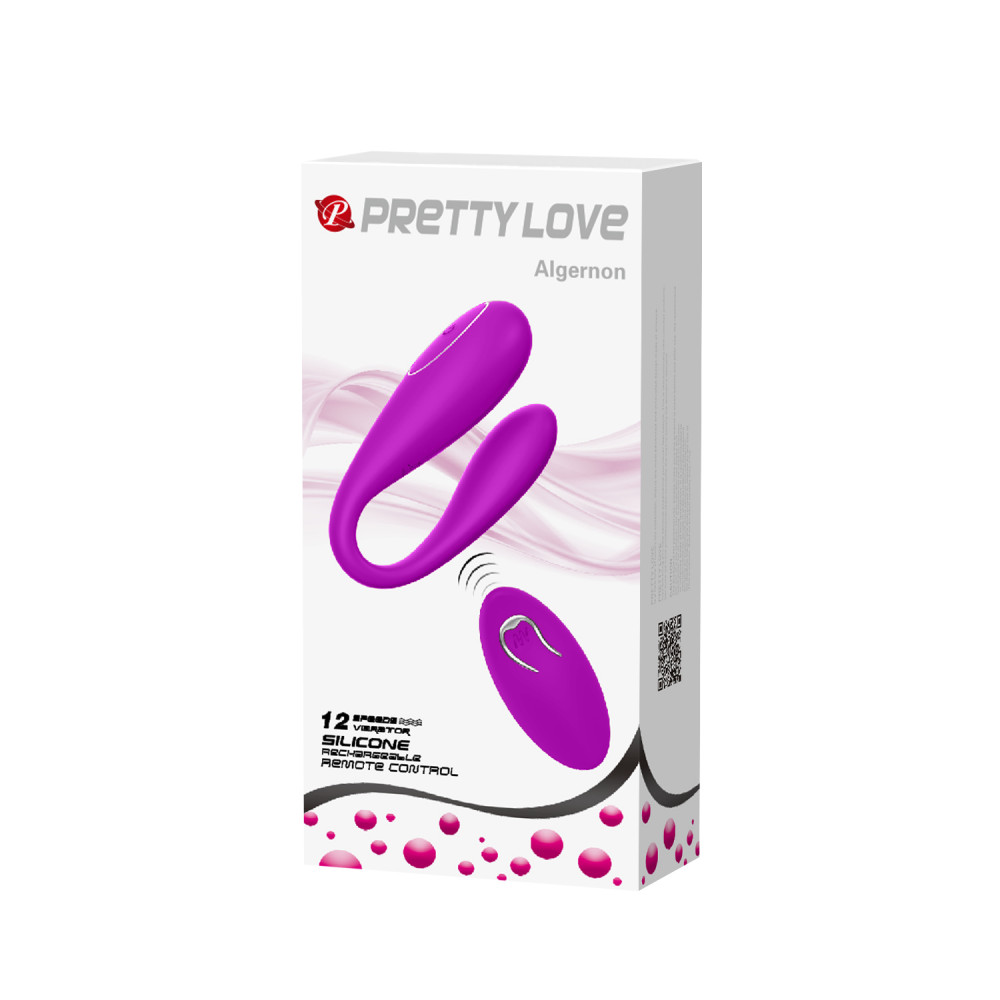 Игрушки для пар - Вибратор для пар PRETTY LOVE Algernon с пультом, фиолетовый 10