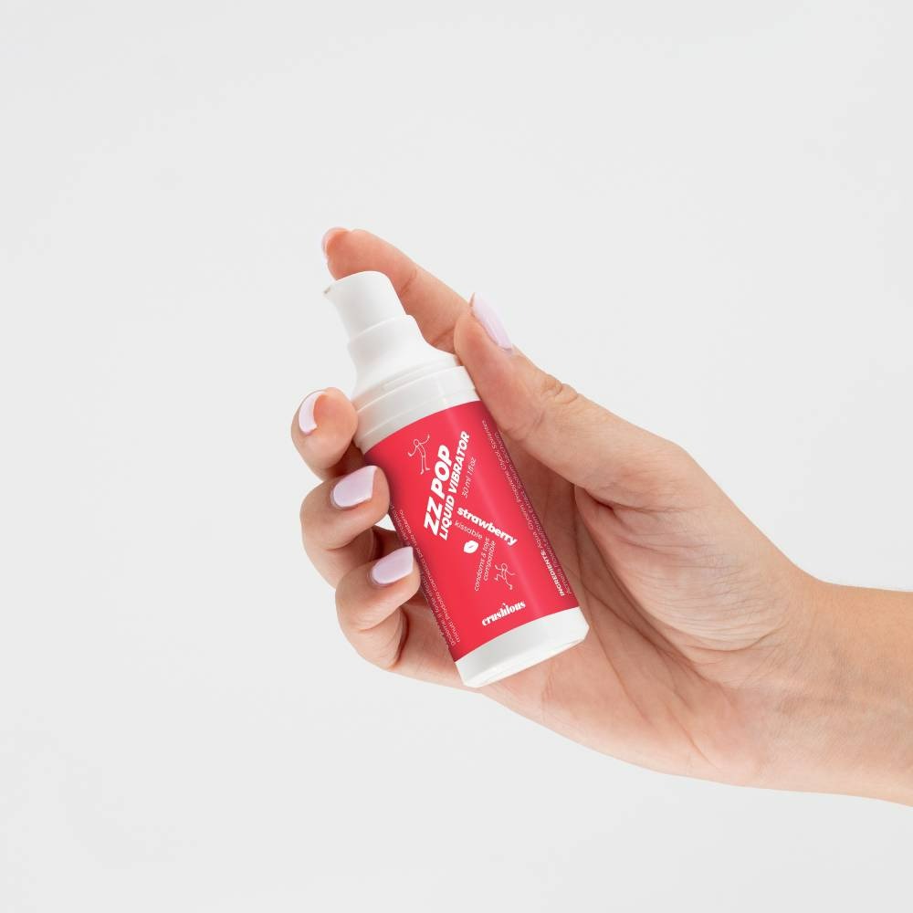 Різне - Рідкий вібратор зі смаком полуниці Crushious Zz Pop, 30 мл 3