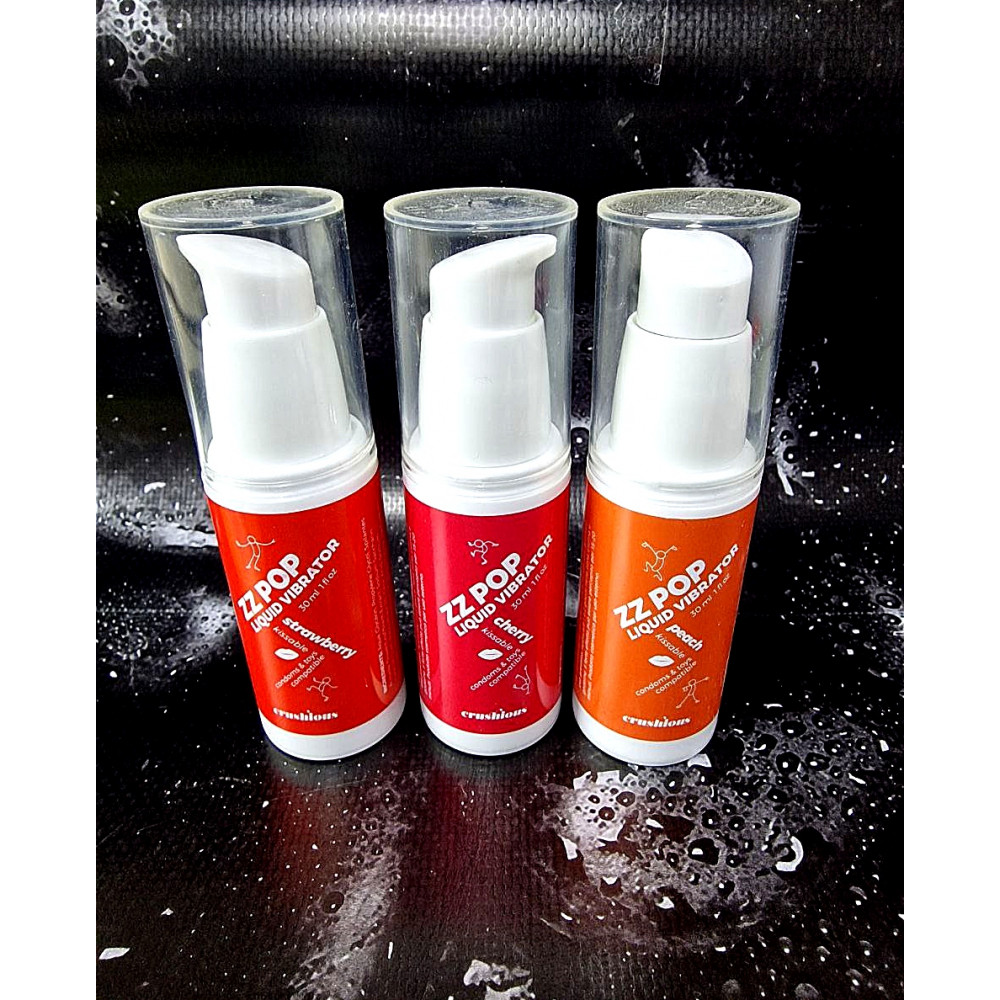 Різне - Рідкий вібратор зі смаком полуниці Crushious Zz Pop, 30 мл 4