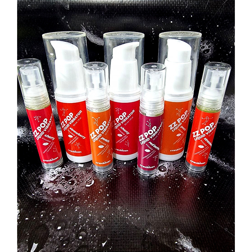Різне - Рідкий вібратор зі смаком полуниці Crushious Zz Pop, 30 мл 8