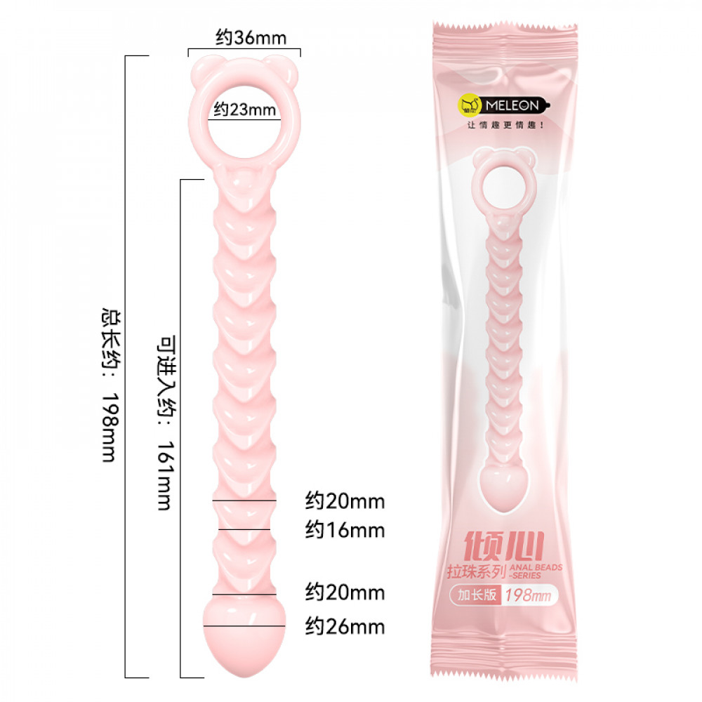 Анальные игрушки без вибрации - Анальные бусы Meleon - Intimate Anal Beads, AP-37 6