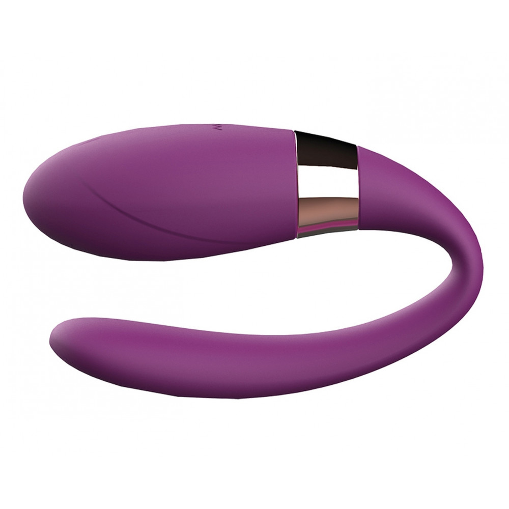 Вибратор - Вибромассажер для пар с пультом ДУ - Boss Series V-Vibe Purple USB 7 Function, BS6200002 4