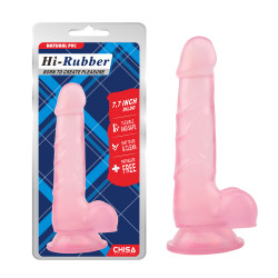 Фаллоимитатор на присоске Chisa 19,5см Hi-Rubber 7.7 Pink