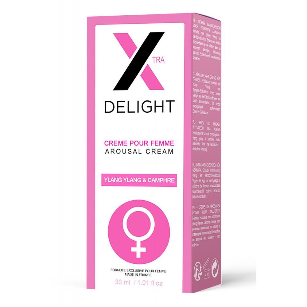 Женские возбудители - Стимулирующий крем для клитора X DELIGHT - CLITORIS AROUSAL CREAM 2