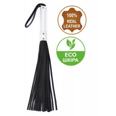 Флогер з комбінованої шкіри Flirty COMBO Leather - Black & White, BM-00029