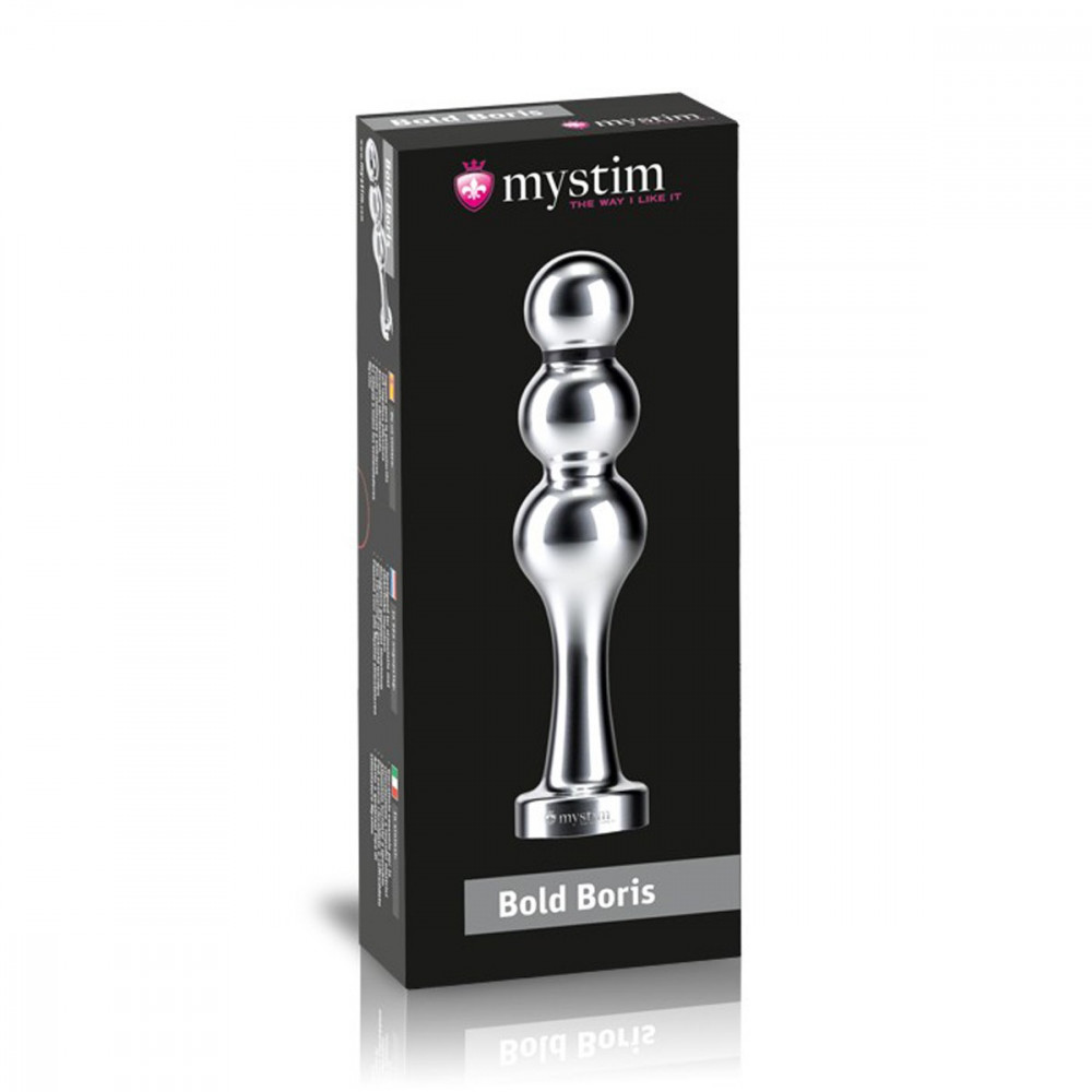 Анальные игрушки без вибрации - Анальная пробка Mystim Bold Boris E-Stim Dildo 2