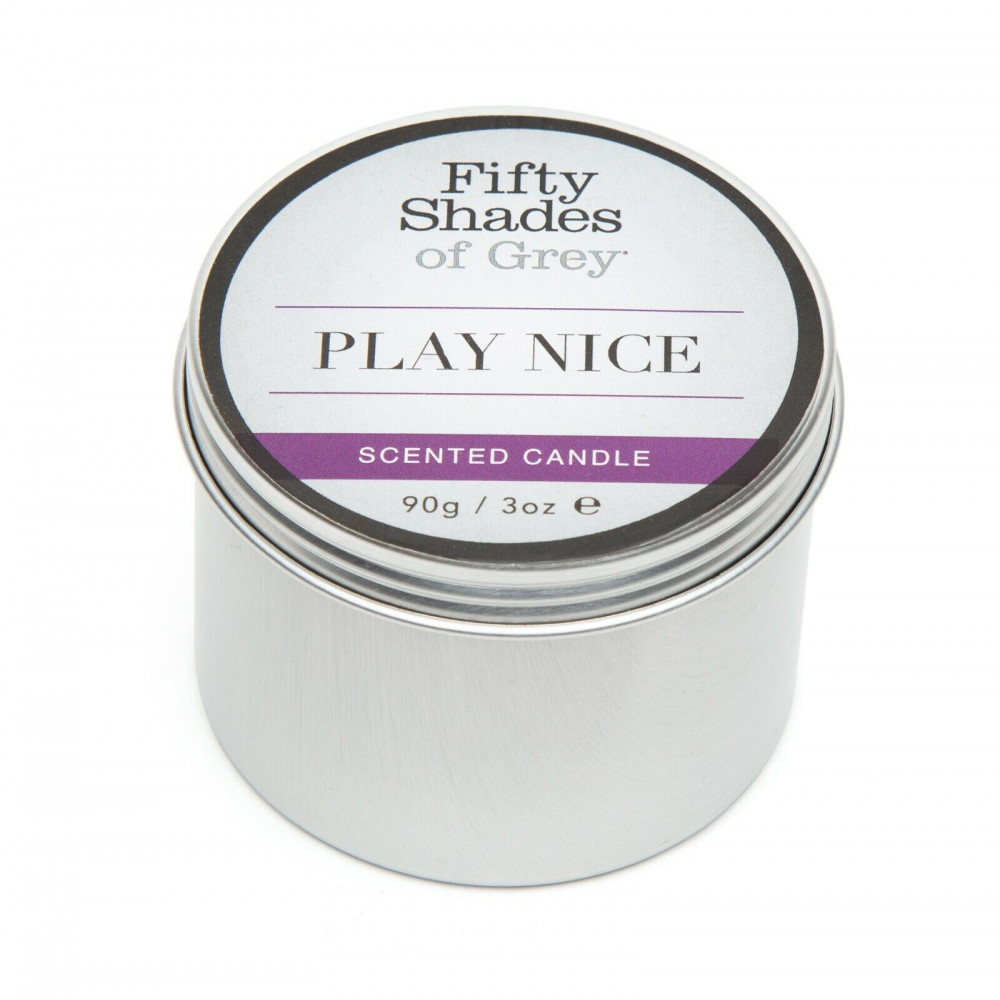 Массажные свечи - Ароматическая свеча Fifty Shades of Gray Play Nice Vanilla Candle с ароматом ванили, 90 г 2