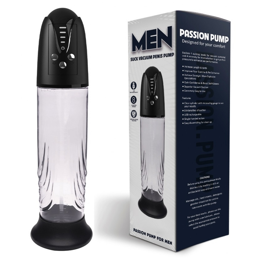 Помпи - Автоматична вакуумна помпа із зарядкою від USB CANWIN Passion Pump Men - P668AU