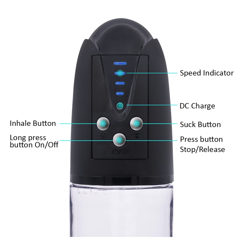 Помпи - Автоматична вакуумна помпа із зарядкою від USB CANWIN Passion Pump Men - P668AU 6