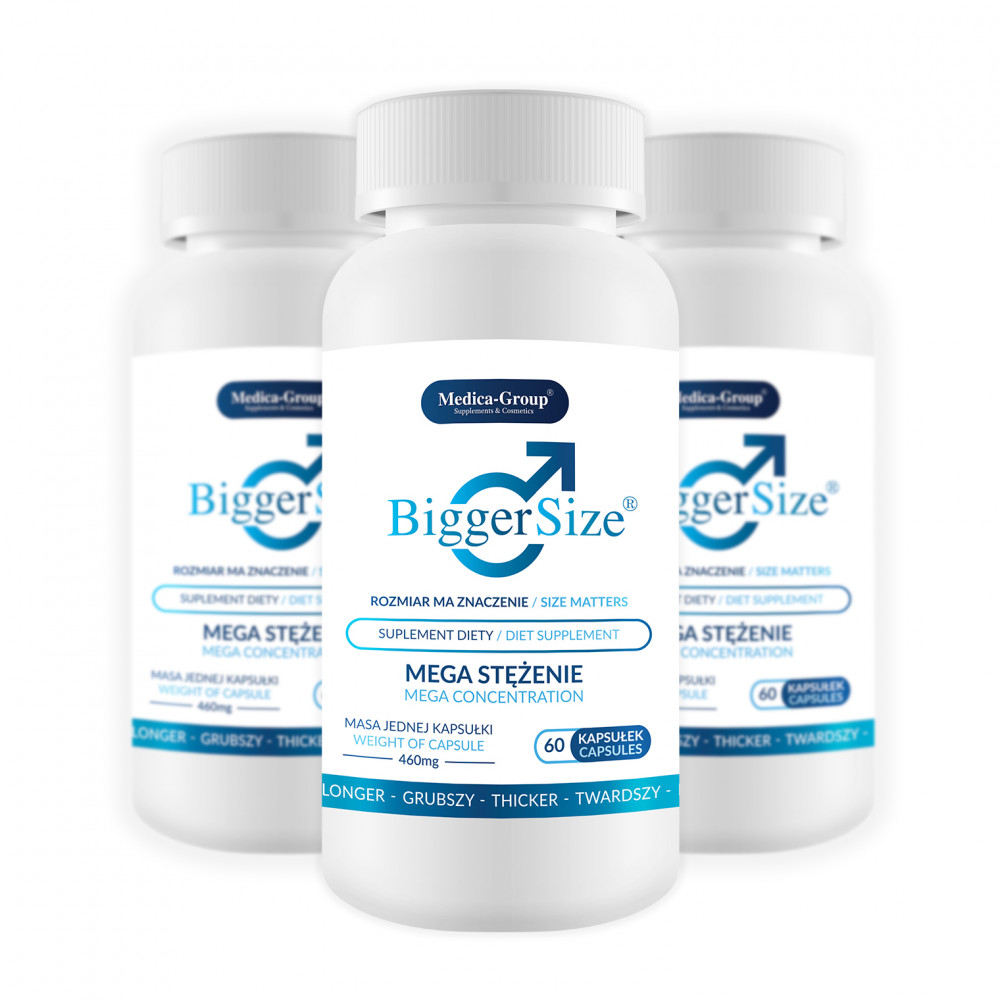 Разное - Биологически активная добавка для усиления потенции BiggerSize Medica, 60 капсул (цена за упаковку) 1