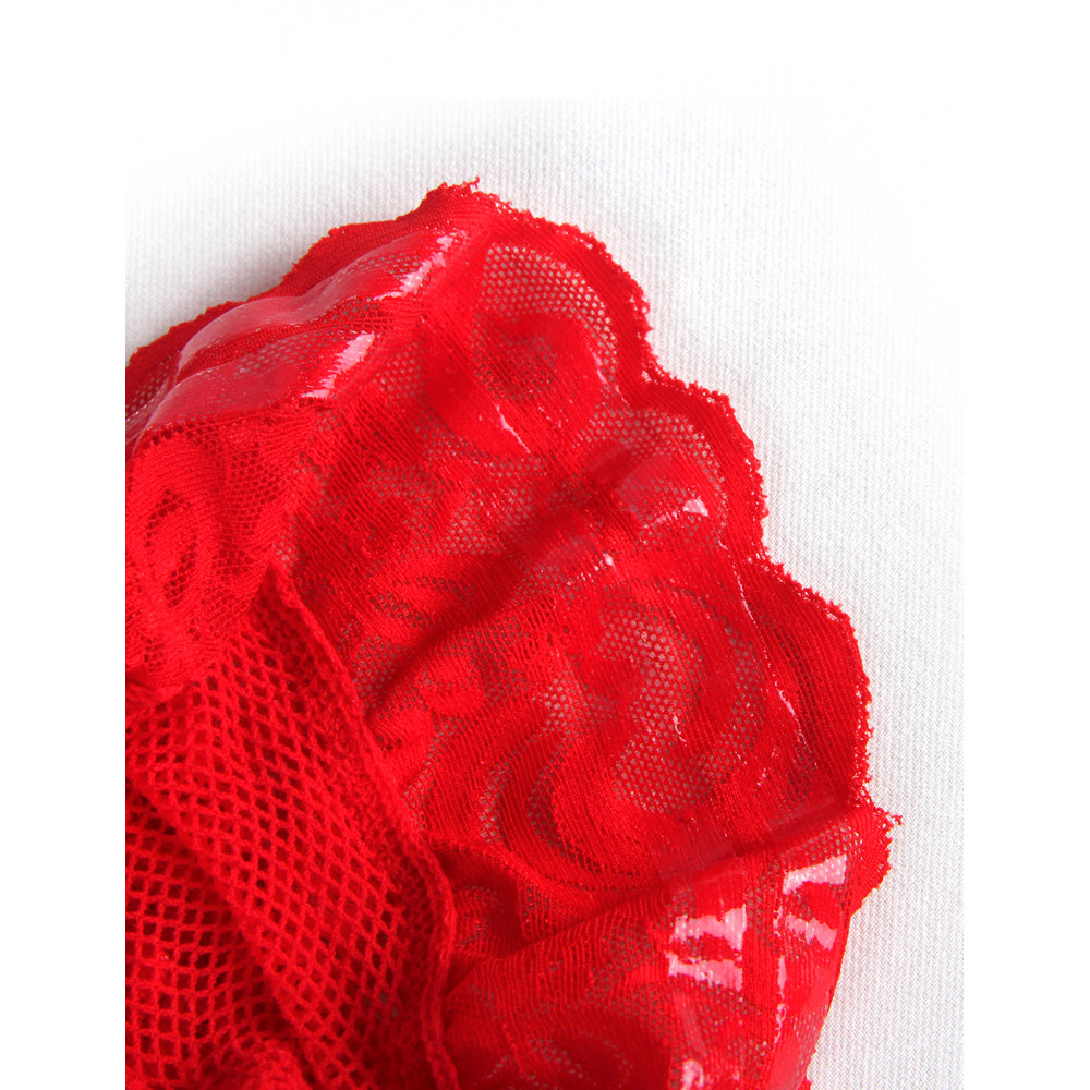 Різне - Панчохи в сіточку Star Night червоні 5