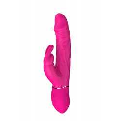 Подвійний вібратор кролик Dream Toys VIBES OF LOVE COCKY RABBIT MAGENTA