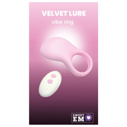 Эрекционное виброкольцо Sweet Em с пультом, розовый, 8.5 х 4.5 см