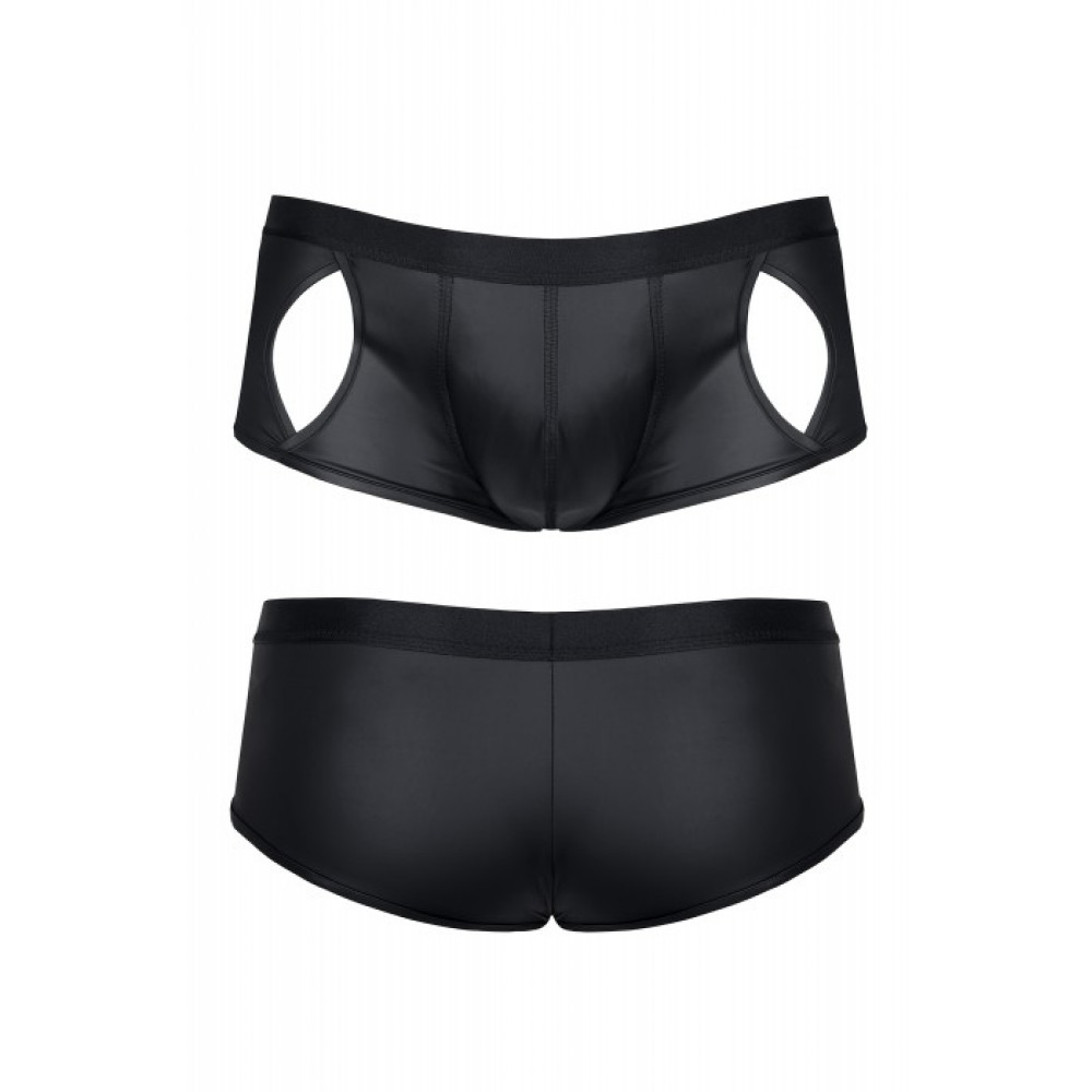 Різне - Еротичні чоловічі боксери з декоративними прорізами Regnes Fetish Planet чорні, L 3