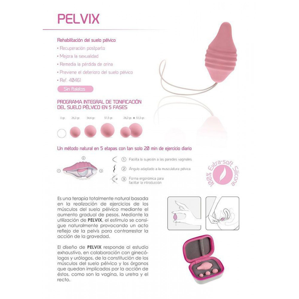 Вагинальные тренажеры - Тренажер Кегеля Femintimate Pelvix Concept с набором грузов, анатомически правильный 1