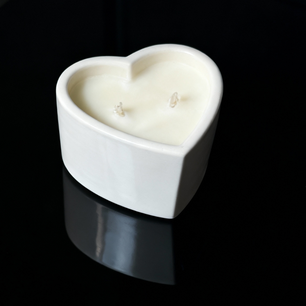 Для масажу - Масажна свічка з ароматом шампанського з журавлиною Candy Cranberry Champagne у формі серця, 70 мл 8