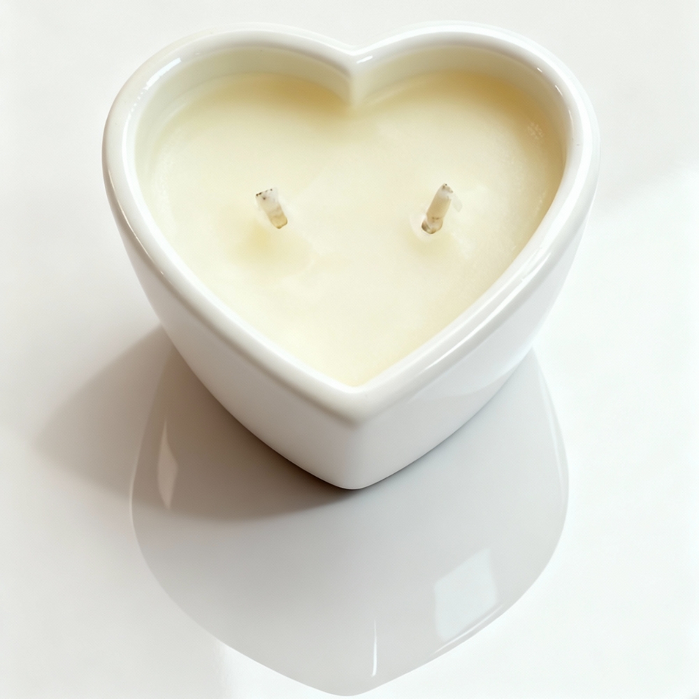 Для масажу - Масажна свічка з ароматом шампанського з журавлиною Candy Cranberry Champagne у формі серця, 70 мл 2