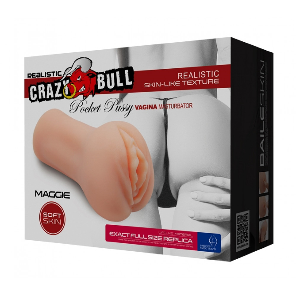  - Мастурбатор-вагина Crazy Bull - MAGGIE POCKET PUSSY MASTURBATOR , BM-009226N 7