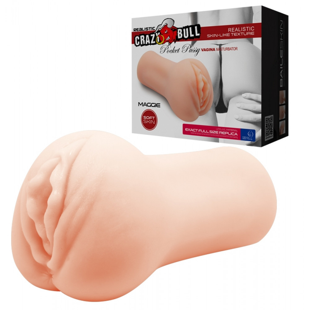  - Мастурбатор-вагина Crazy Bull - MAGGIE POCKET PUSSY MASTURBATOR , BM-009226N