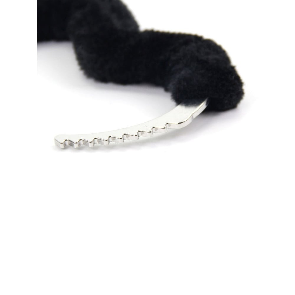 Різне - Окови на ноги металеві Roomfun з чорним хутром 2