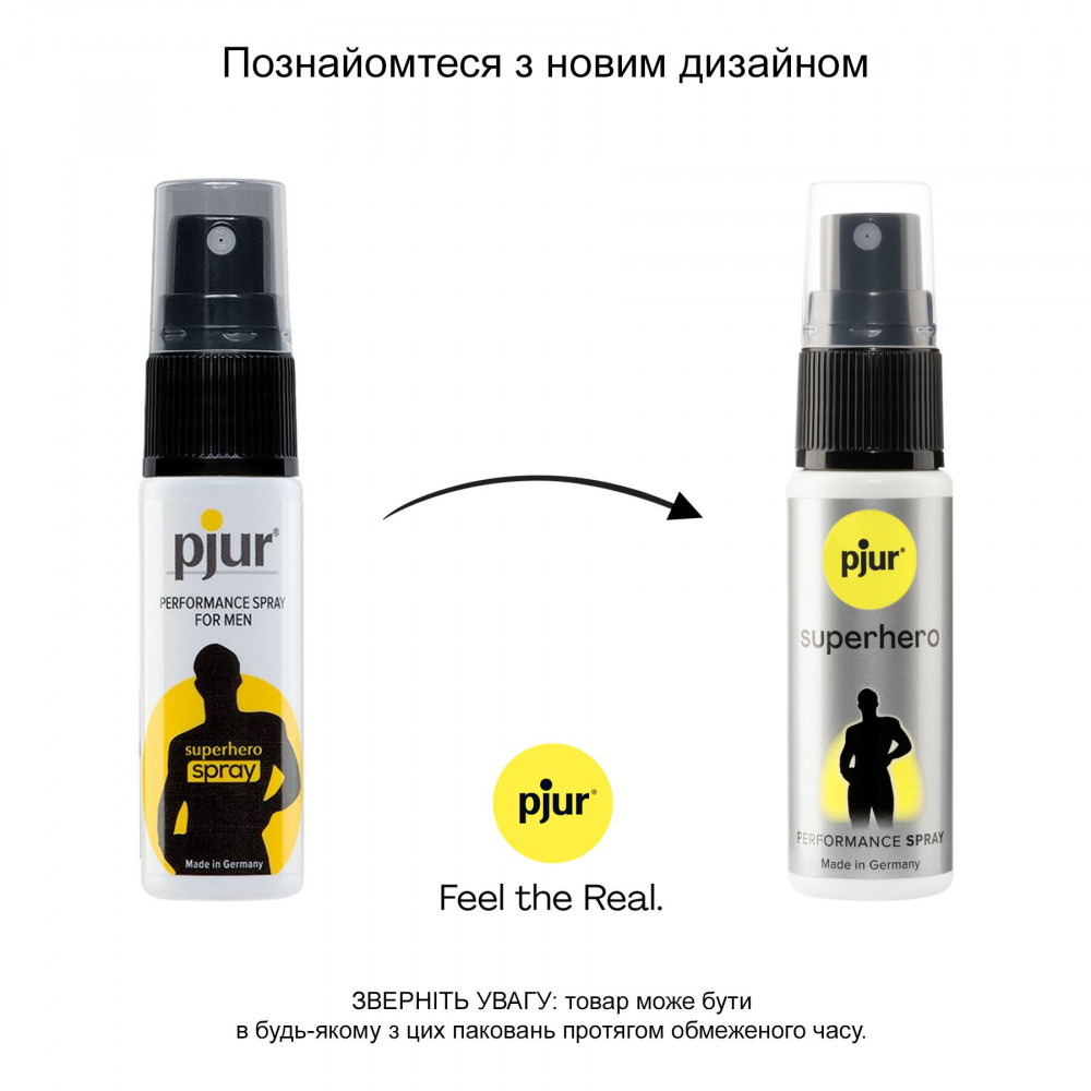 Пролонгаторы и смазки - Спрей-пролонгатор pjur Superhero Performance Spray 20 мл, впитывается в кожу, природные компоненты 4