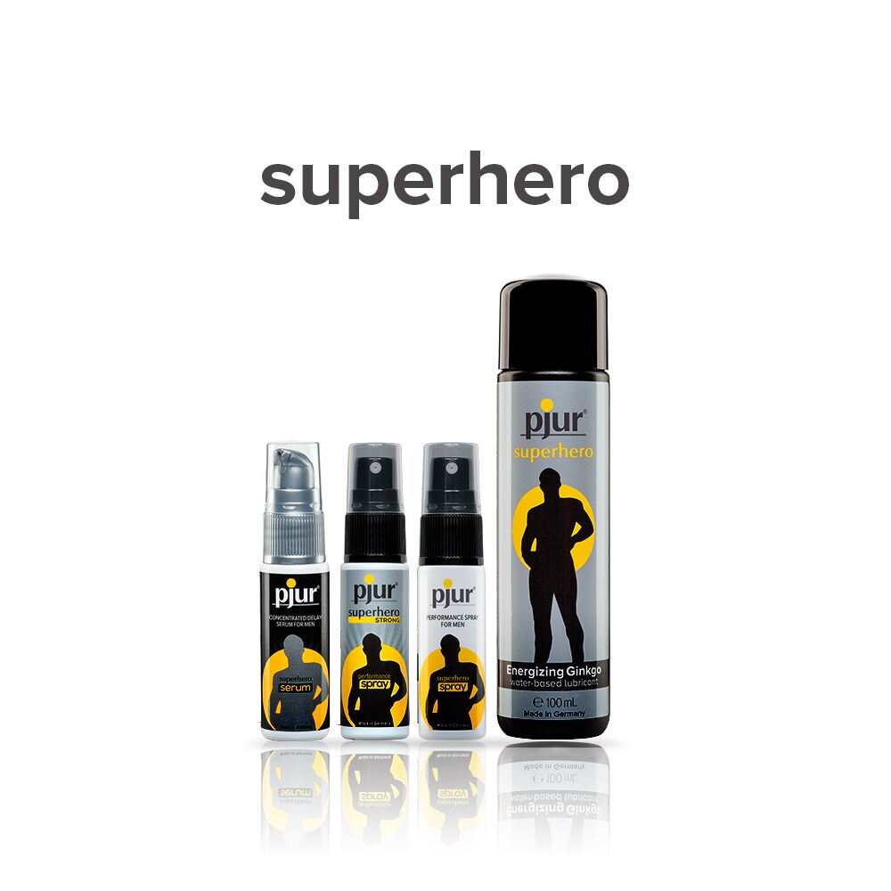 Мужские возбудители - Пролонгирующий спрей pjur Superhero Spray 20 мл, впитывается в кожу, натуральные компоненты 1