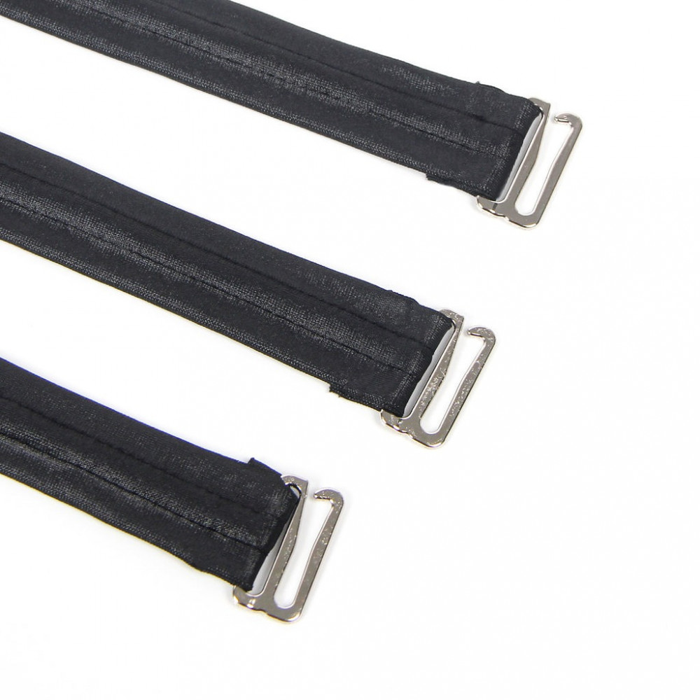 Різне - Сукня зі штучної шкіри та ремінцями на руки та шию Star Night з трусиками, чорний, М 4